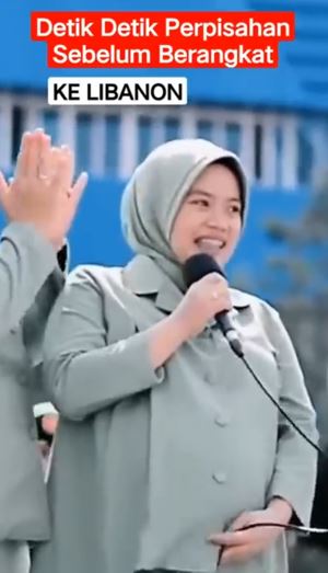 Ketegaran seorang istri tengah hamil ditinggal suami tugas ke Lebanon