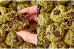Cara membuat soft baked matcha cookies, lembut dan bikin ketagihan