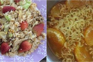 21 Potret topping makanan nyeleneh abis, bikin senyum heran