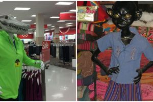 13 Potret manekin dengan desain nyeleneh, ada kepala buaya