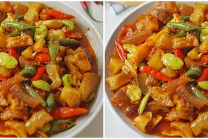 Resep oseng kikil pedas petai, antialot dan bikin nagih