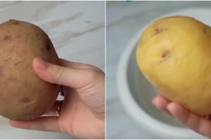 Cara mudah mengupas kulit kentang tanpa alat, lebih cepat dan efektif