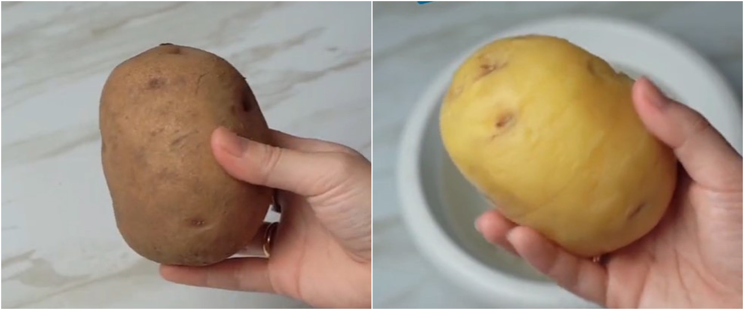 Cara mudah mengupas kulit kentang tanpa alat, lebih cepat dan efektif