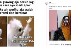11 Meme kocak pakai skincare air wudhu ini bikin tepuk jidat