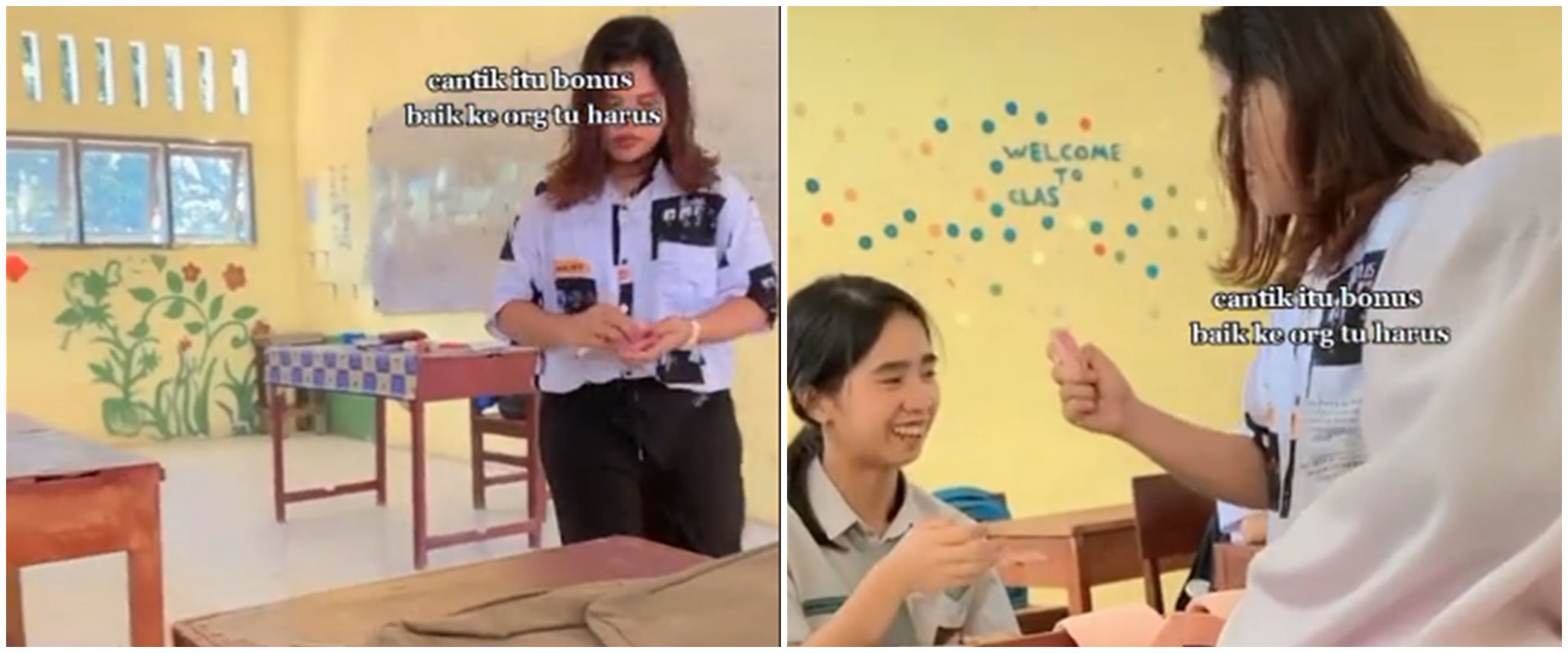 Beri HP ke siswa yang tidak punya HP, aksi Dita Kerang bikin salut 