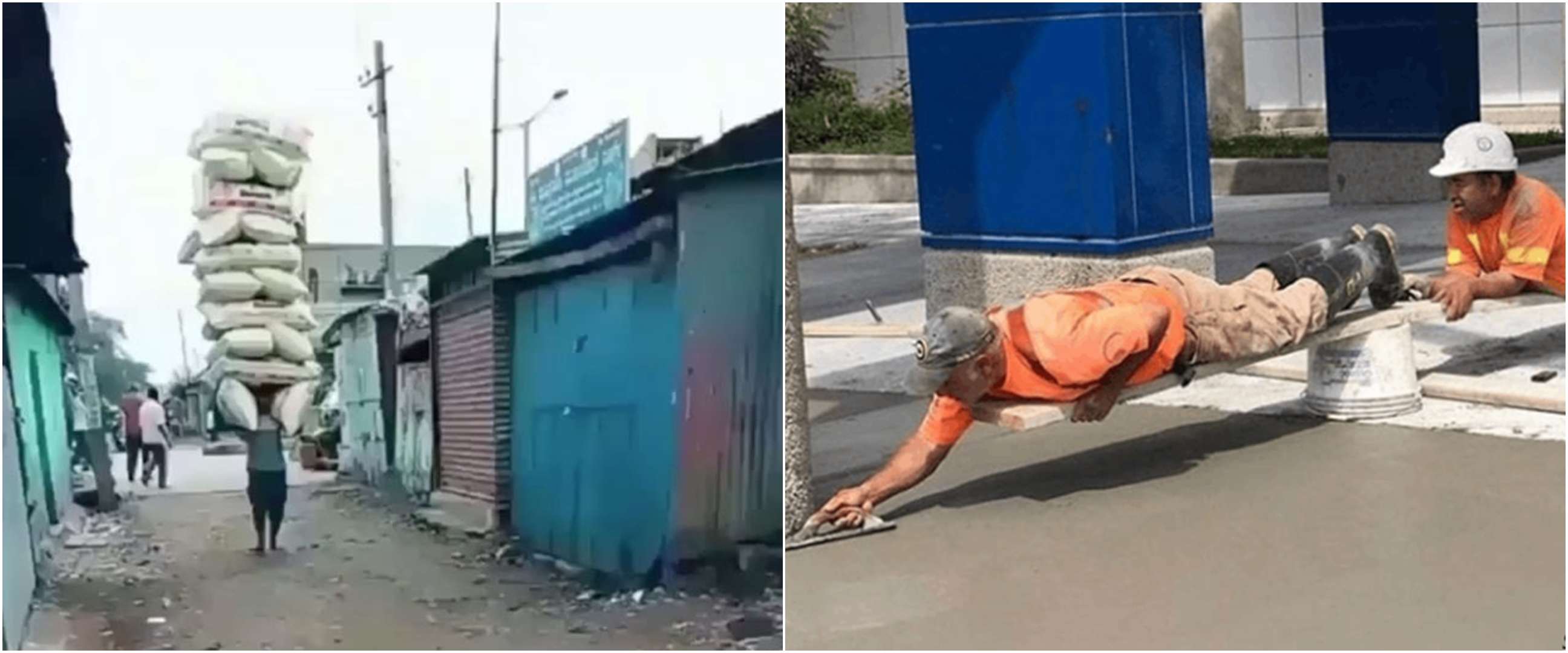 11 Potret perjuangan kuli saat bekerja, semangatnya bikin salut