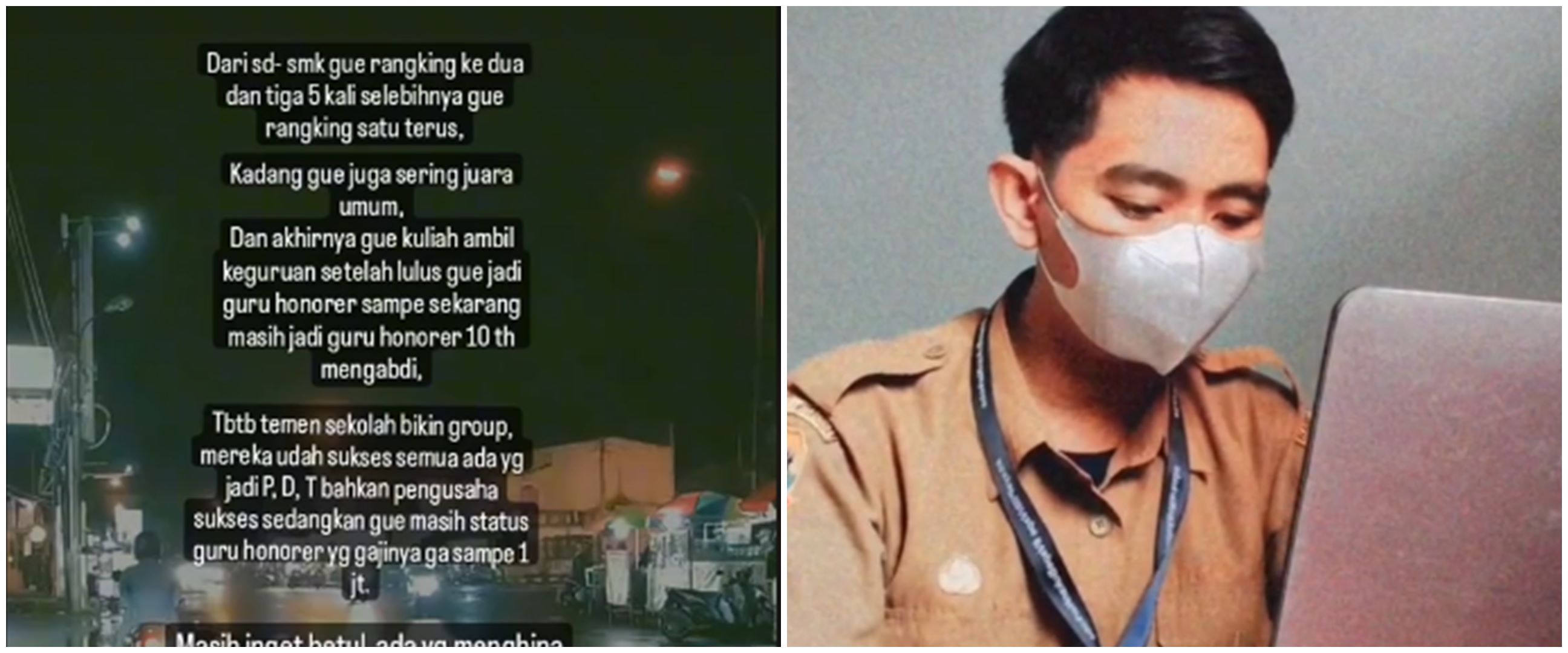 Curhat pria dulu kerap juara kelas, kini dinyinyiri jadi guru honorer