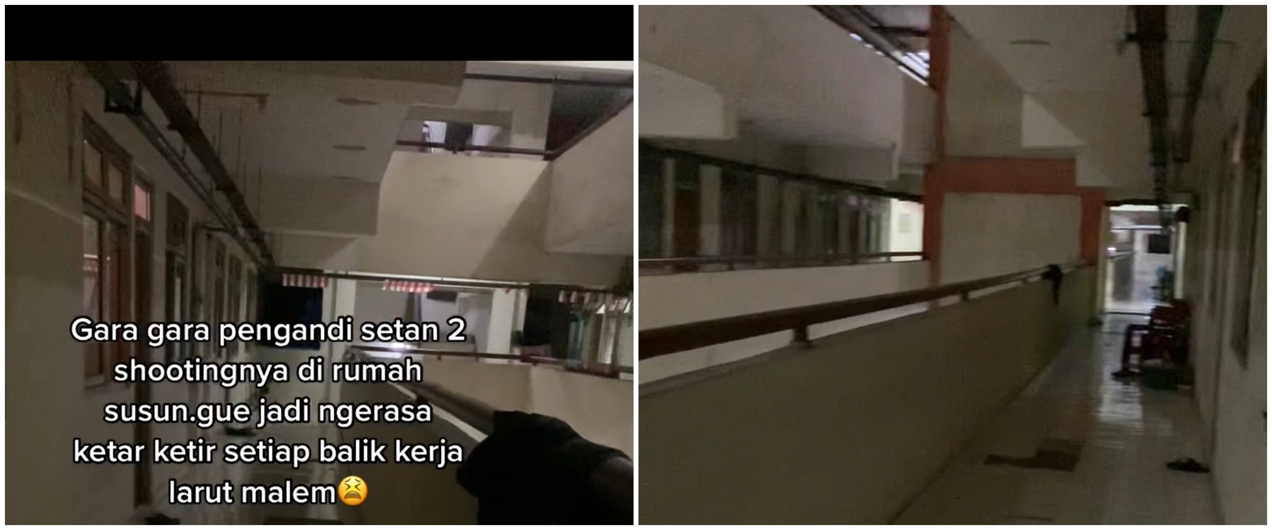 Pria ini tinggal di rusun mirip film Pengabdi Setan 2, lorongnya seram