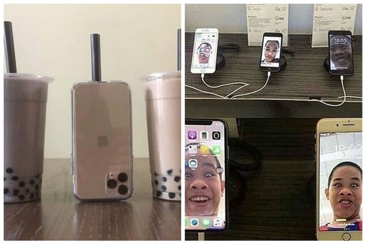 11 Cara absurd pakai HP ala orang gabut ini bikin heran yang lihat