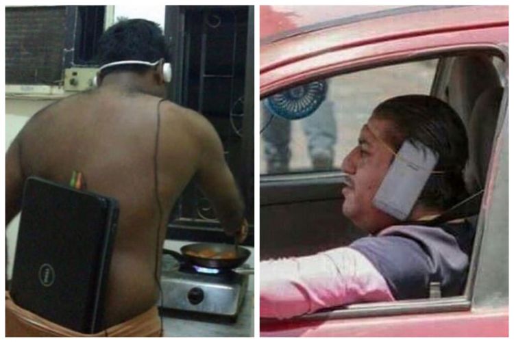 11 Momen kocak pakai gadget dikala sibuk, kreatif tapi nyeleneh