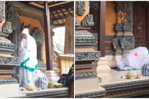 Wanita ini numpang salat di rumah warga Bali, bukti indahnya toleransi