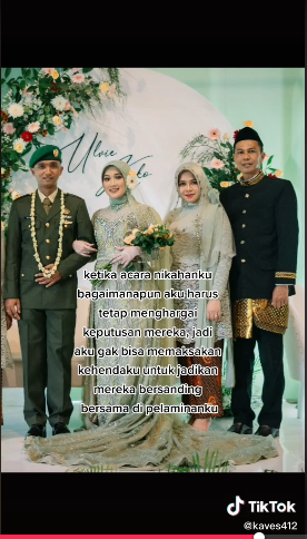 Pernikahan wanita keluarga broken home, rela ayah-ibu tak bersanding