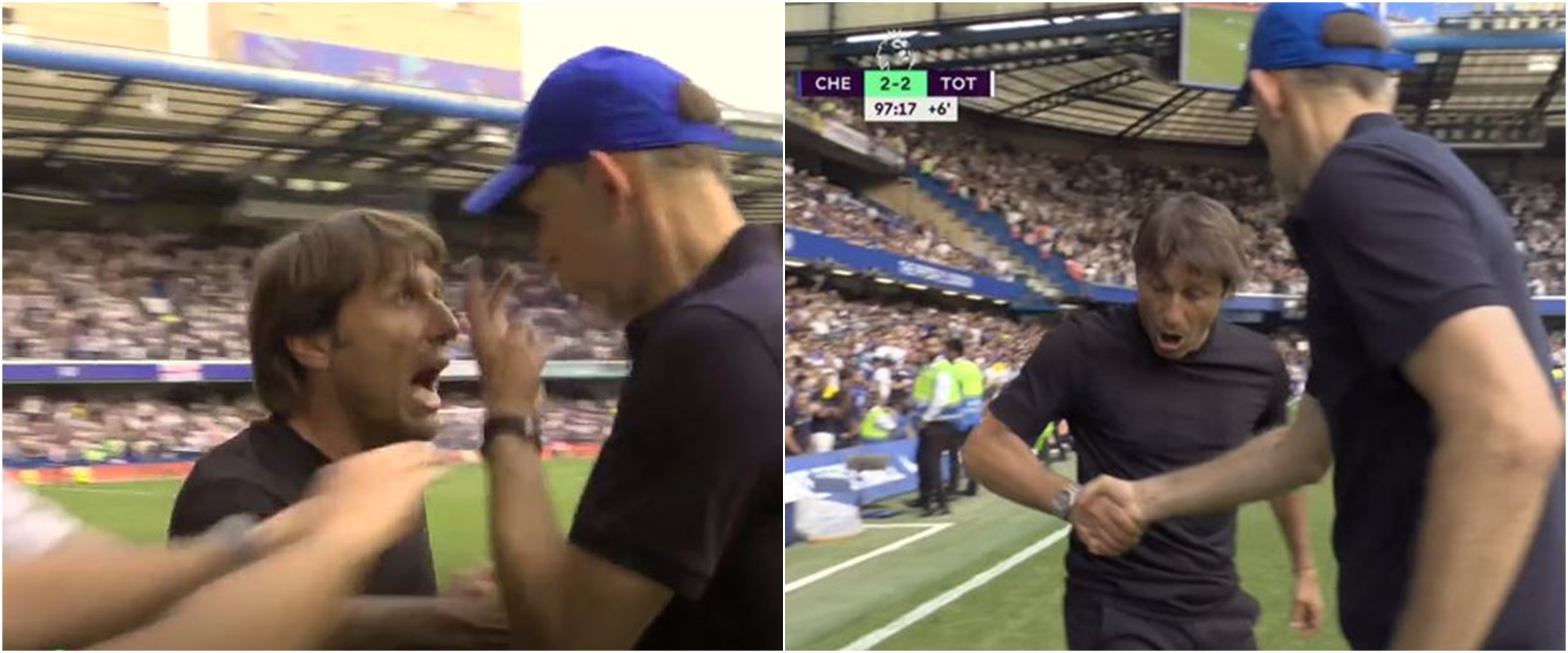 Kronologi Conte dan Tuchel ribut berujung kartu merah di akhir laga