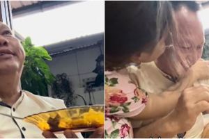 Makan masakan pertama putrinya, reaksi ayah ini bikin haru