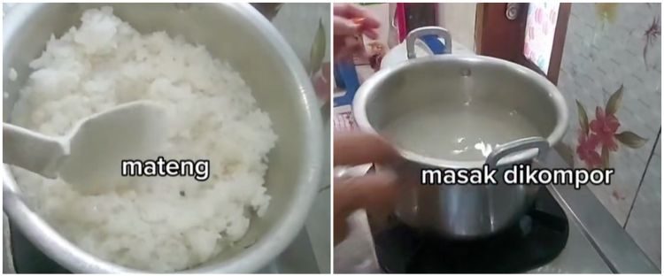 Cara simpel menanak nasi di kompor, dijamin pulen dan tak berkerak