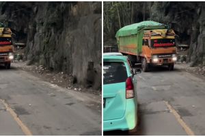 Ganti klakson pakai lagu 17 Agustus, sopir truk ini tuai pujian