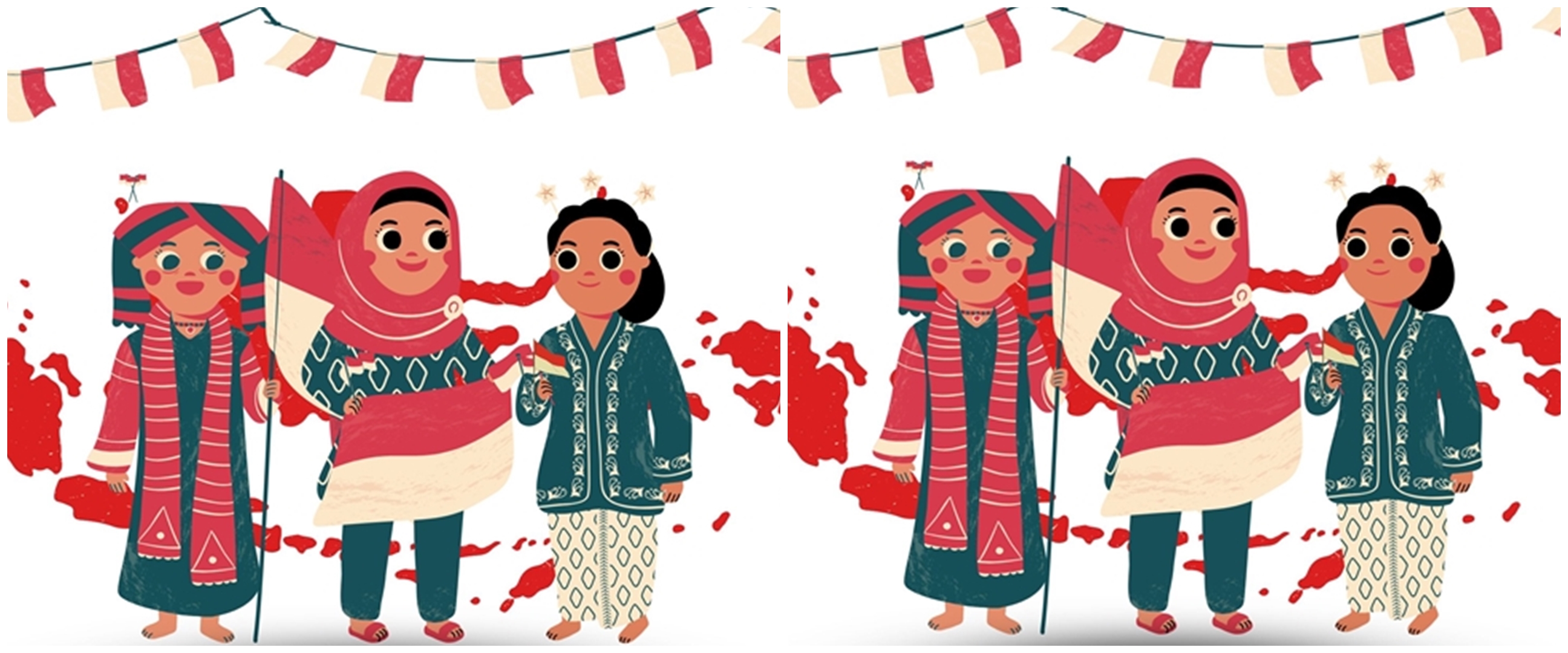 Berapa jumlah bendera di gambar ini? Jawabanmu ungkap sisi positifmu