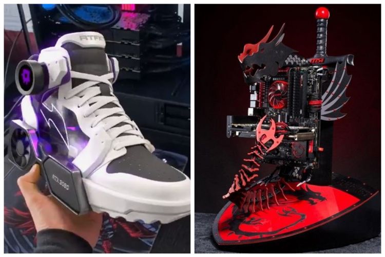 11 Potret desain casing PC dengan konsep tak biasa, bisa pakai sepatu