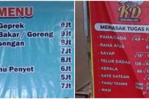 11 Potret nyeleneh harga di menu makanan ini bikin mikir keras