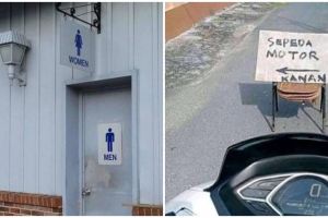 11 Papan petunjuk terbalik ini bikin bingung yang baca