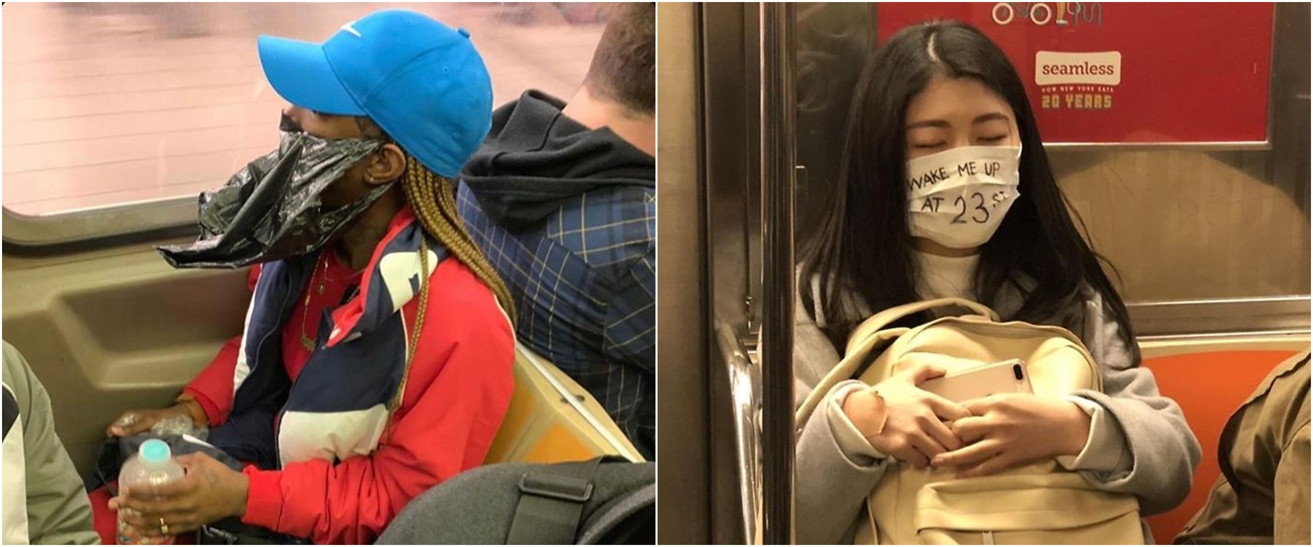 27 Potret kelakuan absurd penumpang kereta kenakan masker