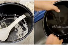 Tak perlu direndam, ini cara cepat bersihkan kerak nasi di rice cooker