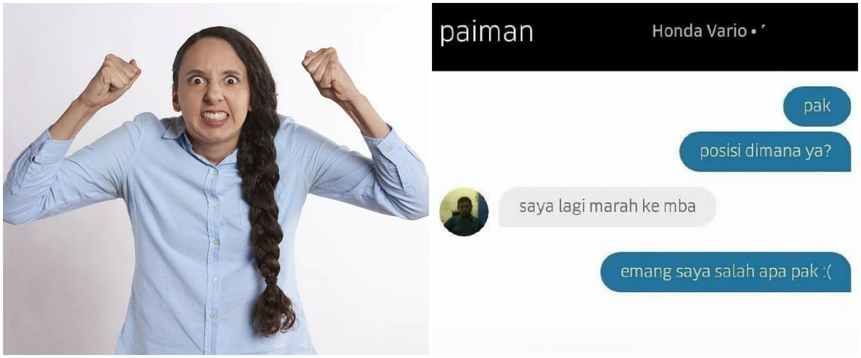 11 Chat lucu driver ojek online kesal ke penumpang, bikin senyum tipis