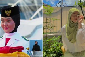 9 Potret Ayumi Sasaki, pembawa baki penurunan bendera di Istana Negara