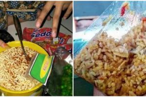 11 Potret nyeleneh wadah makan saat kepepet, ada aja idenya