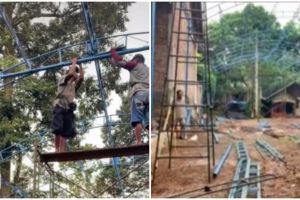 Potret dekorasi pelaminan di pekarangan rumah, hasilnya mewah elegan