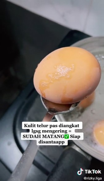 Tak banyak yang tahu, ini tanda telur rebus sudah matang
