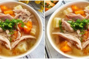 Resep sup ayam simpel, kuahnya segar dan enak