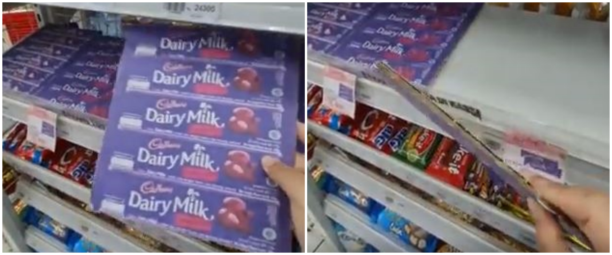 Antisipasi pencurian, minimarket ini ubah cokelat jadi kardus