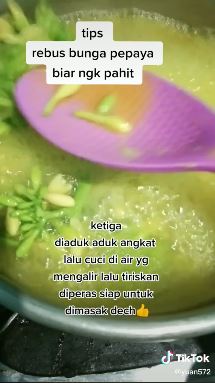 Cara ampuh mengurangi rasa pahit pada bunga pepaya, antiribet