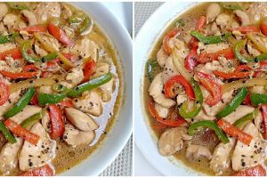 Resep ayam paprika kuah lada hitam, nikmat dan istimewa