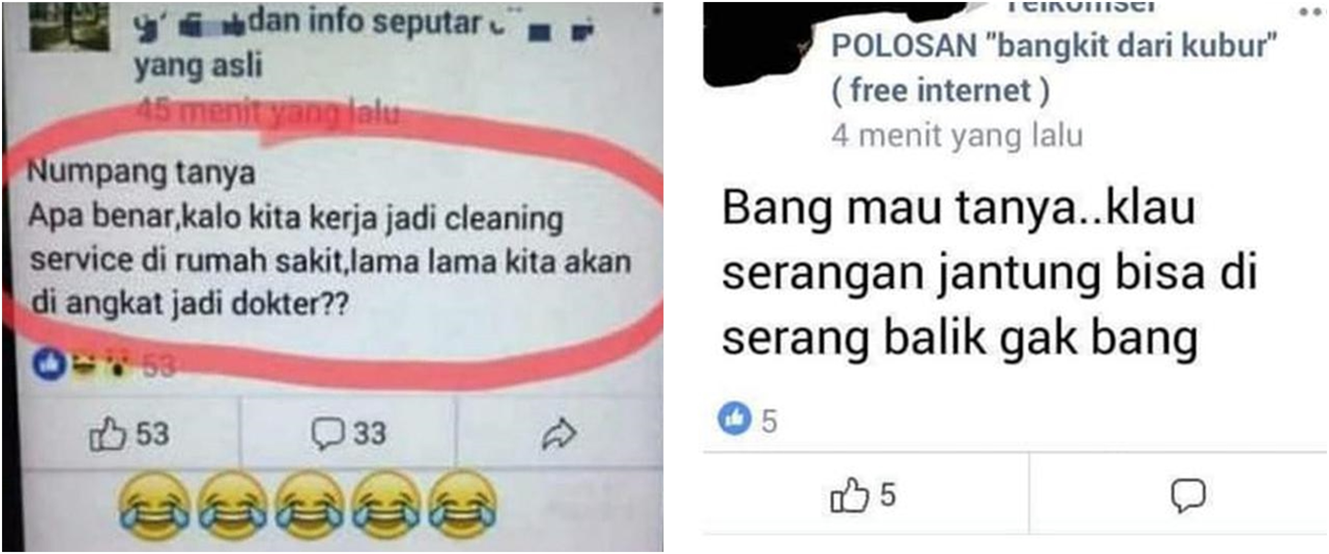 13 Pertanyaan random di Facebook ini endingnya bikin mikir