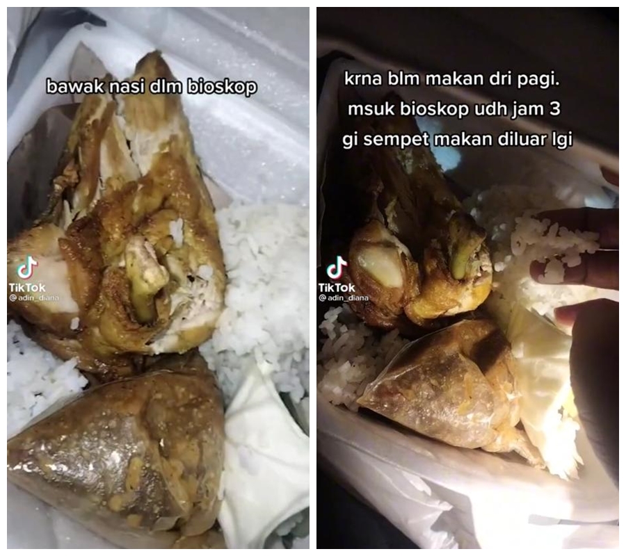 Aksi wanita makan nasi dan petai pas nonton di bioskop, tuai kritikan