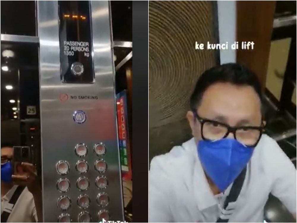 Detik-detik Eko Patrio terkunci di lift, anjlok dari lantai 18