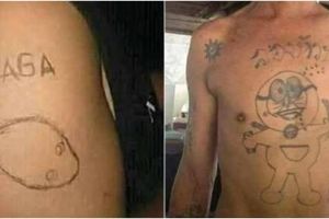 Gagal sangar, 13 gambar tato nyeleneh ini bikin dahi berkerut