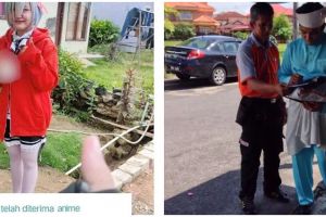 13 Potret lucu kostum penerima paket ini bikin kurir auto heran