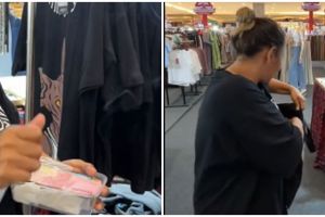 Tak mau keluarkan uang saat belanja, aksi emak-emak ini bikin ngakak