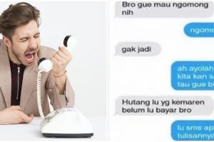 21 Chat lucu nagih utang ke teman ini endingnya bikin emosi