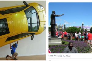 13 Tingkah kocak orang isengin patung dan lukisan, bikin geleng kepala