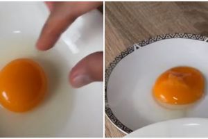 Cara simpel pisahkan kuning dan putih telur cuma pakai tangan