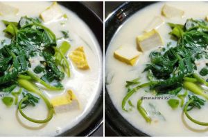 Resep bobor kangkung tahu, enak dan sederhana