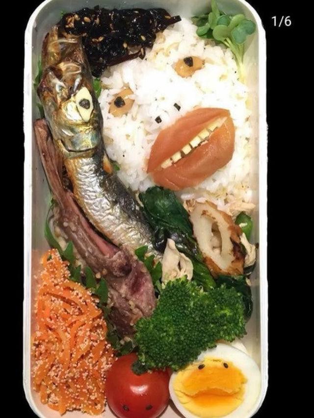 13 Potret nyeleneh sajian nasi bento ini bikin nggak nafsu makan
