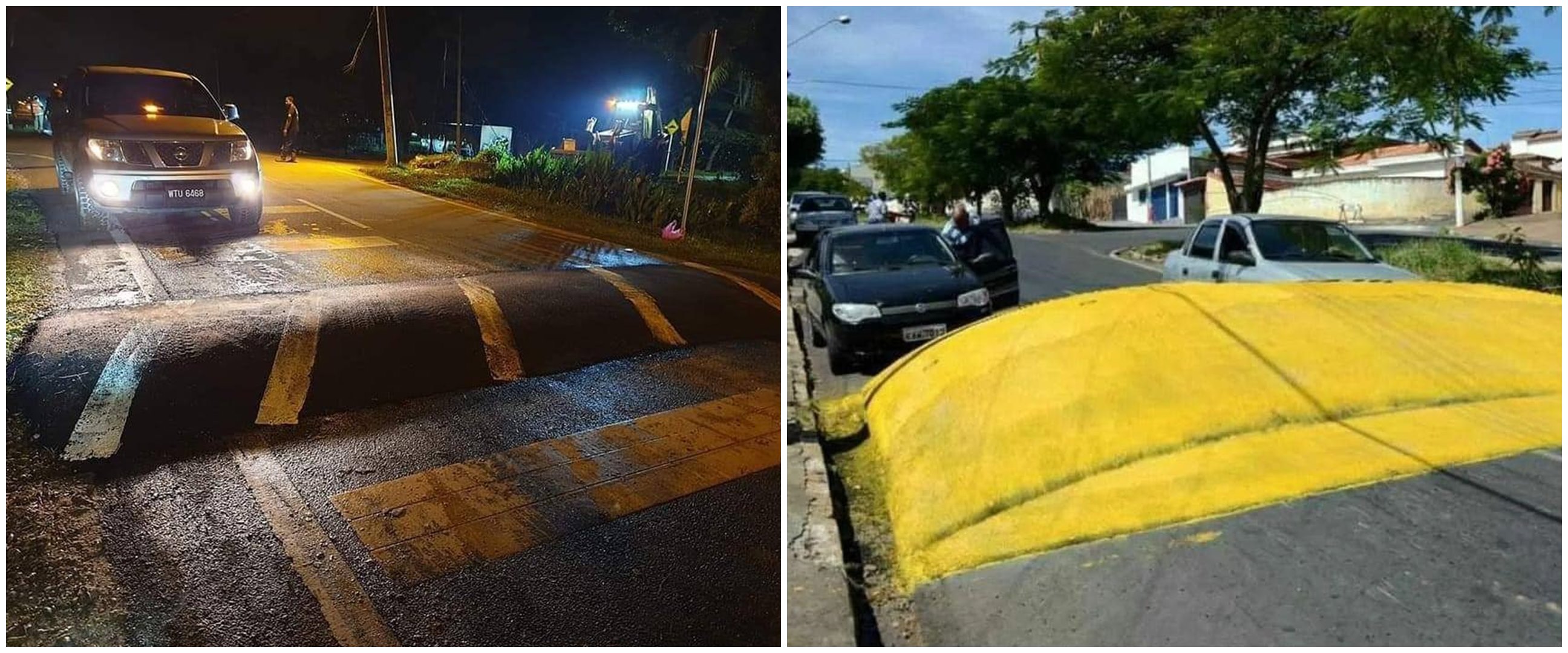 13 Penampakan nyeleneh polisi tidur ini bikin males lewatnya