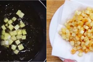 Trik menggoreng singkong agar renyah dan merekah, mudah ditiru