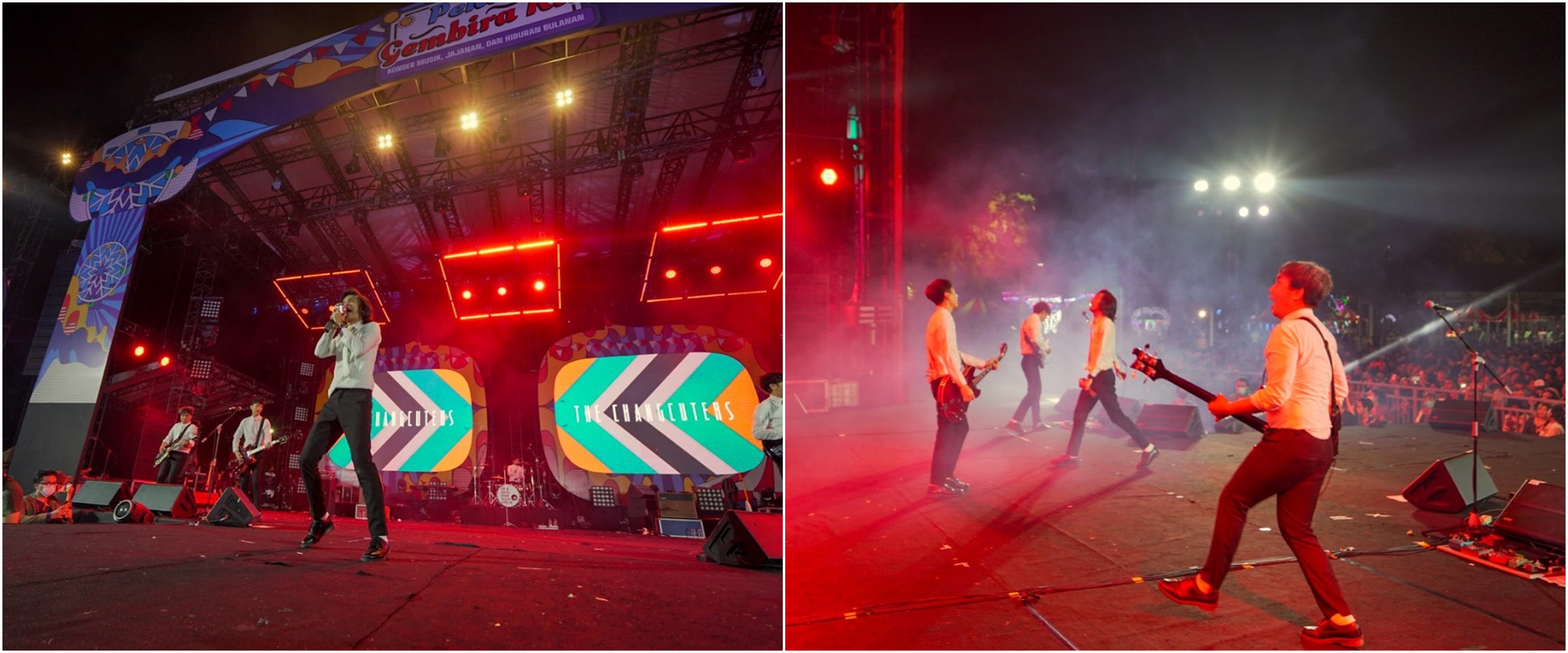 Aksi manggung The Changcuters di Pekan Gembira Ria bikin pecah suasana