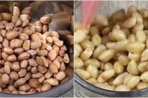 Trik mudah mengupas kulit ari kacang tanah, lebih hemat waktu